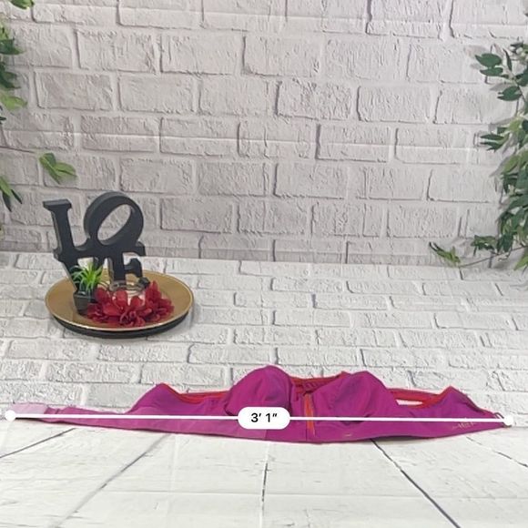 Women’s She Fit Multicolored Padded Athletic Zip Front Velcro Sports Bra CX10 - Picture 9 of 12